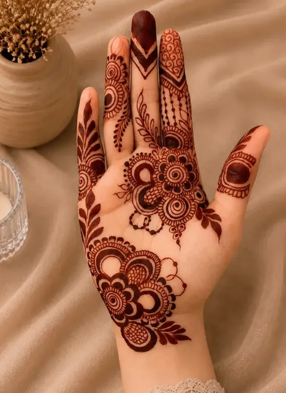 Beautiful Arabic Mehndi Design #14