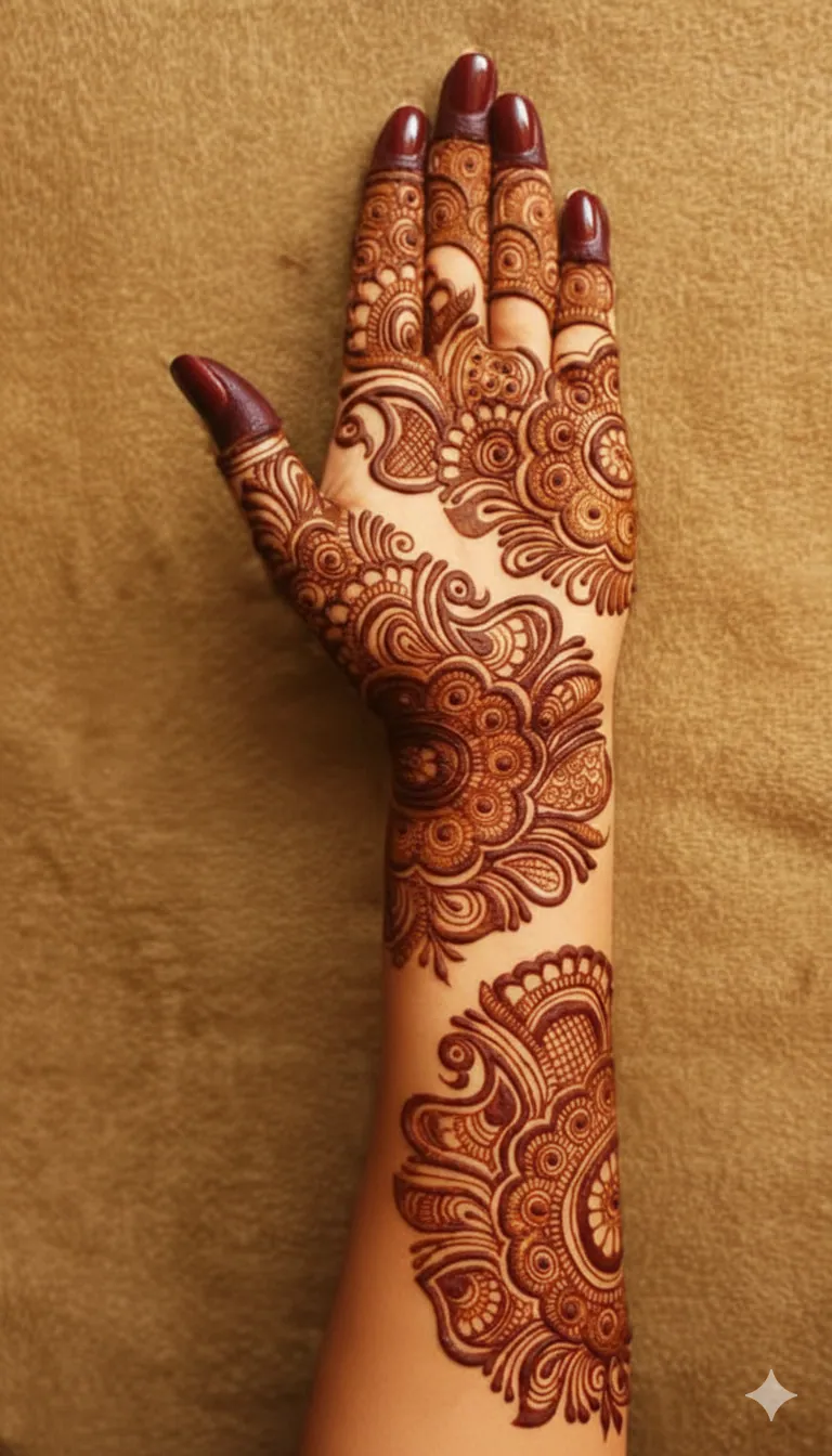 Beautiful Arabic Mehndi Design #24