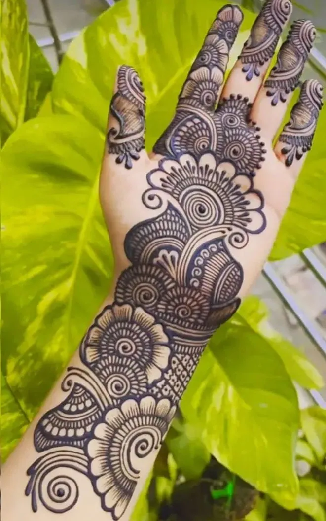 Latest Arabic Mehndi Design #55