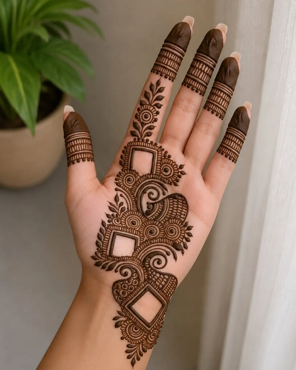 Trendy Arabic Mehndi Design #6