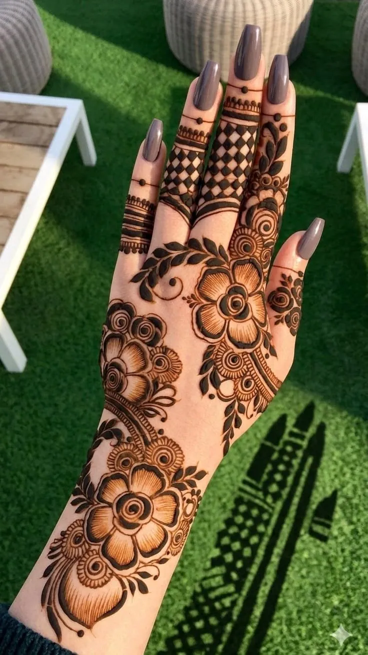 Latest Arabic Mehndi Design #85