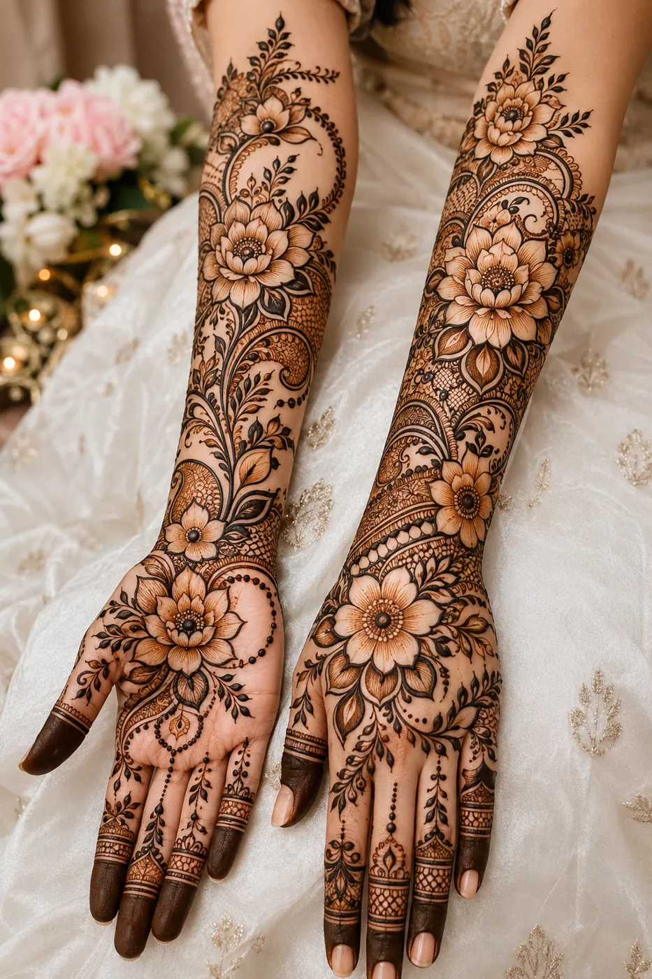 Classic Bridal Mehndi Design #32
