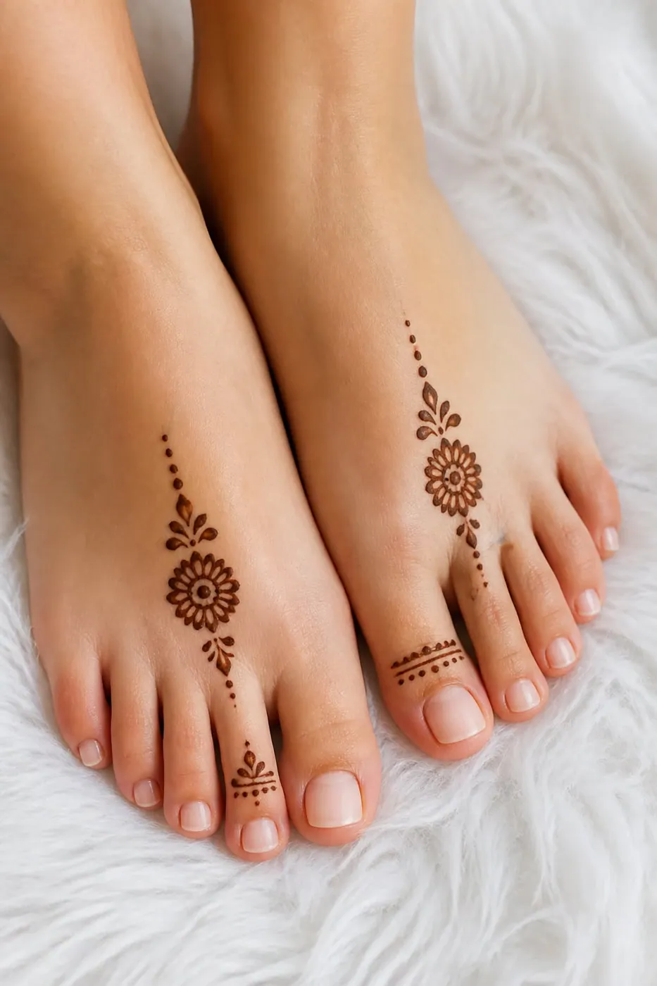 Graceful Feet Mehndi Design #27