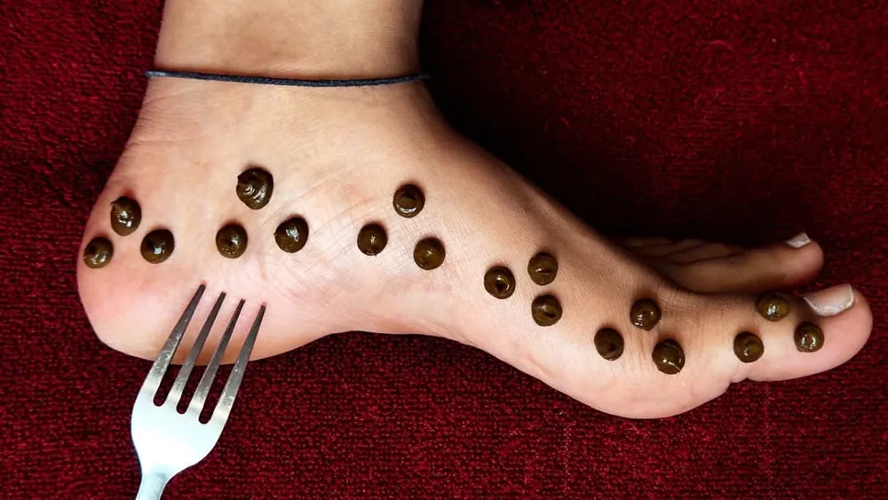 Elegant Feet Mehndi Design #30