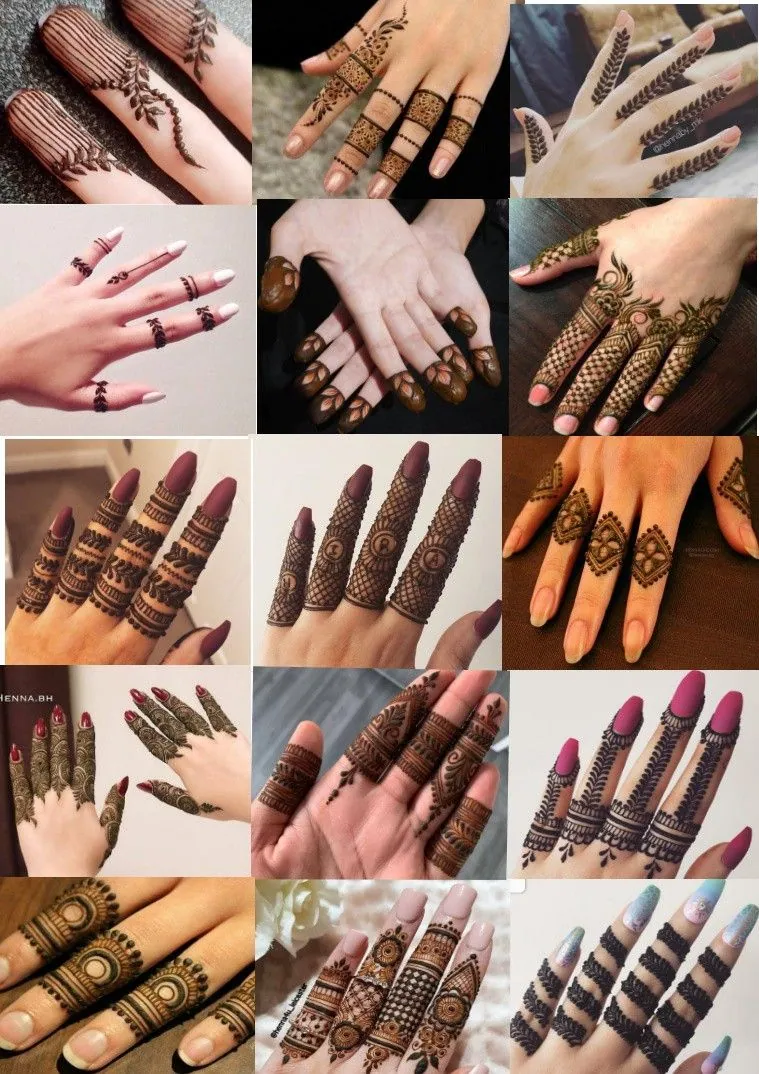 Graceful Finger Mehndi Design #17