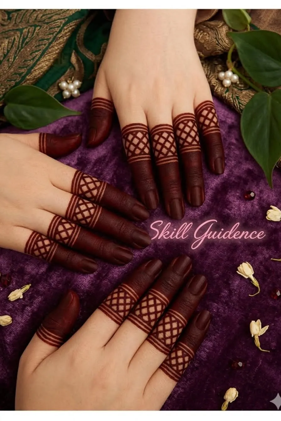 Latest Finger Mehndi Design #35