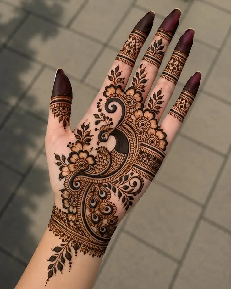 Trendy Simple Mehndi Design #106