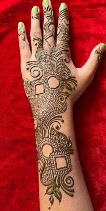 Elegant Simple Mehndi Design #140