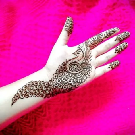Latest Simple Mehndi Design #165