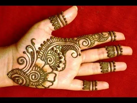 Graceful Simple Mehndi Design #177
