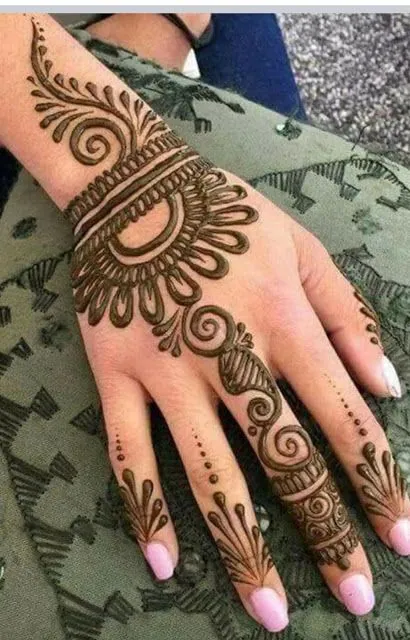 Classic Simple Mehndi Design #192