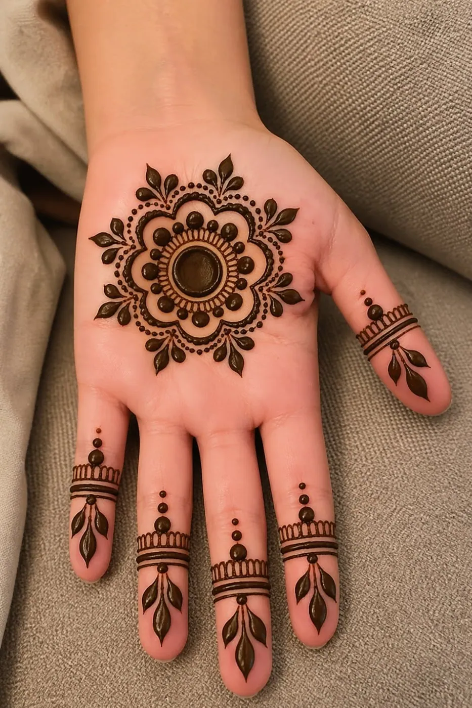 Stylish Simple Mehndi Design #23
