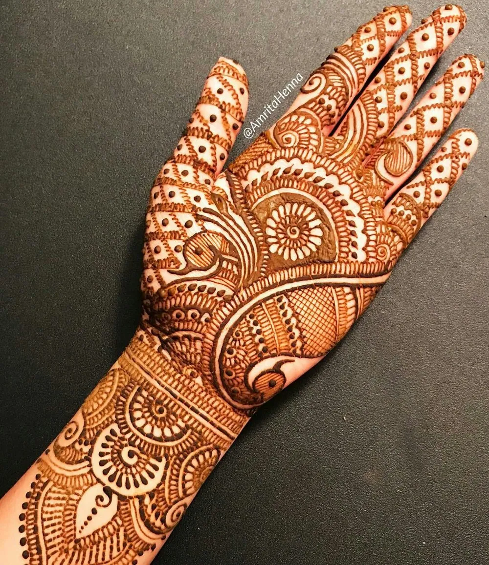 Graceful Simple Mehndi Design #237