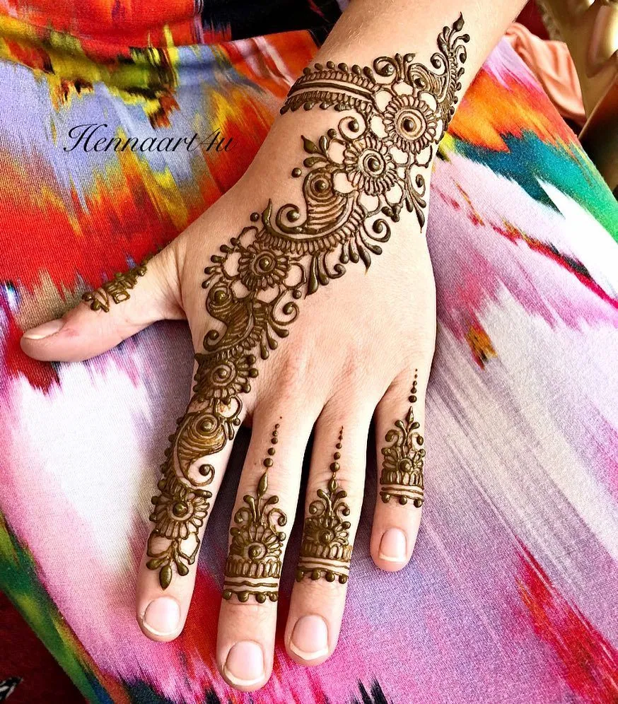 Trendy Simple Mehndi Design #246