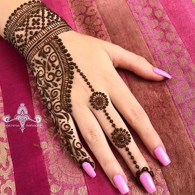 Modern Simple Mehndi Design #291