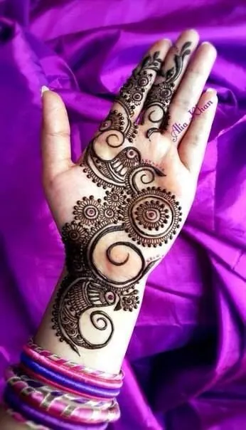 Classic Simple Mehndi Design #302