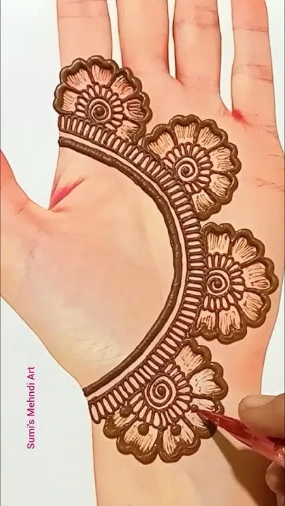 Latest Simple Mehndi Design #35