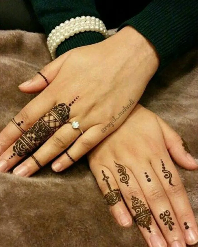 Trendy Simple Mehndi Design #356