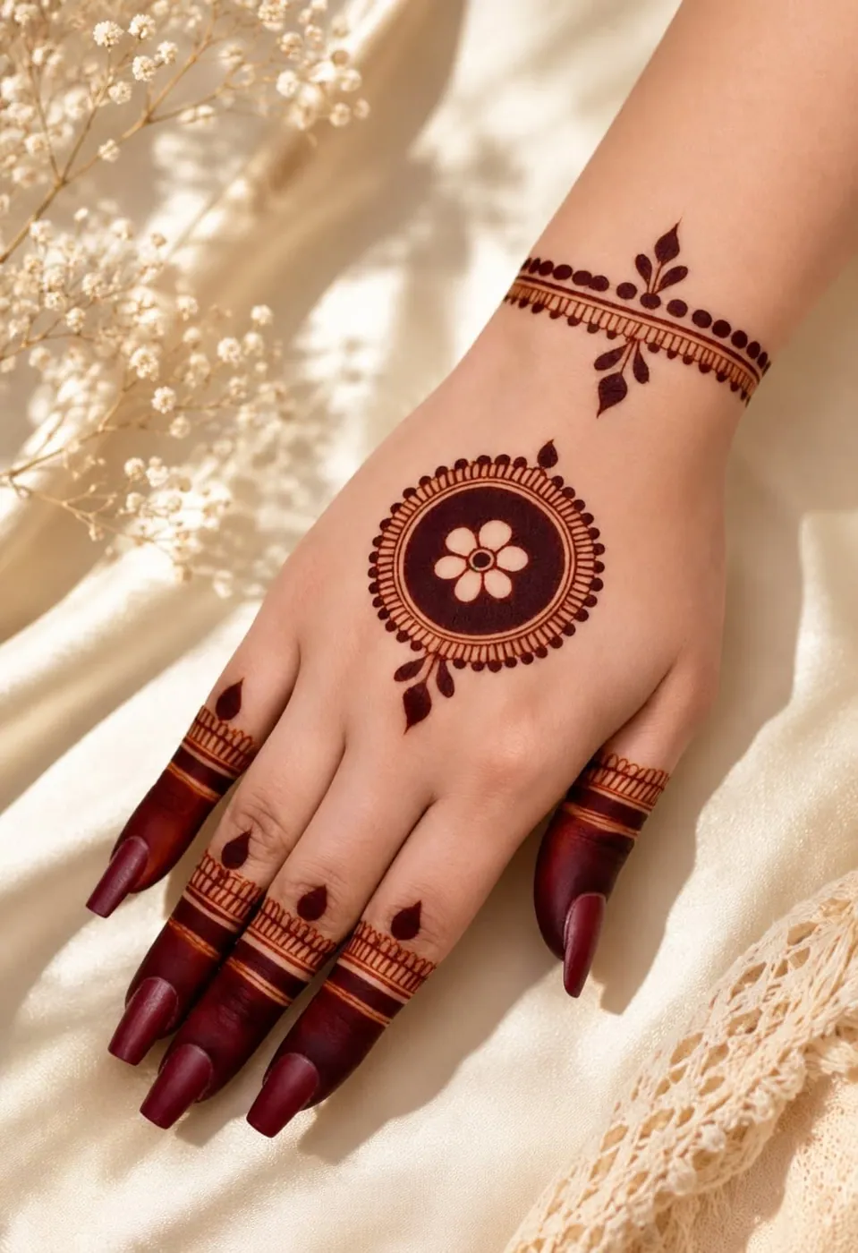 Charming Simple Mehndi Design #39