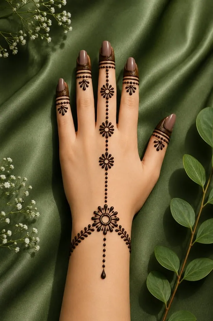 Beautiful Simple Mehndi Design #4