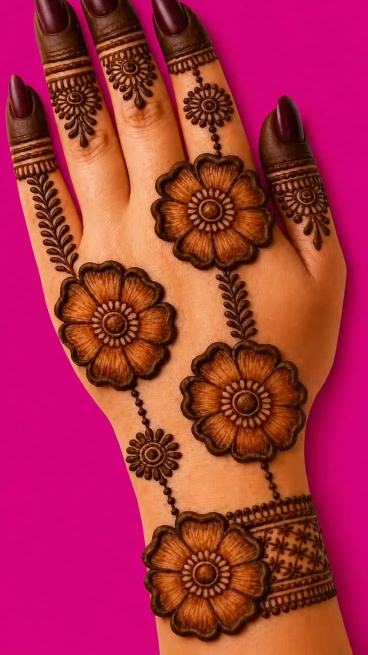 Classic Simple Mehndi Design #42