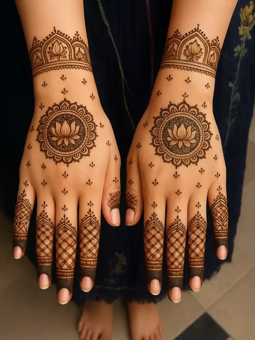 Latest Simple Mehndi Design #45