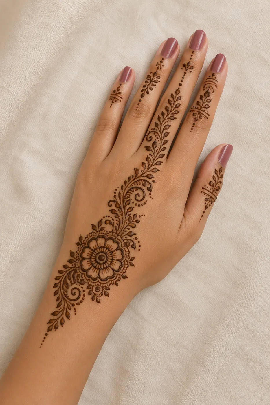 Latest Simple Mehndi Design #5