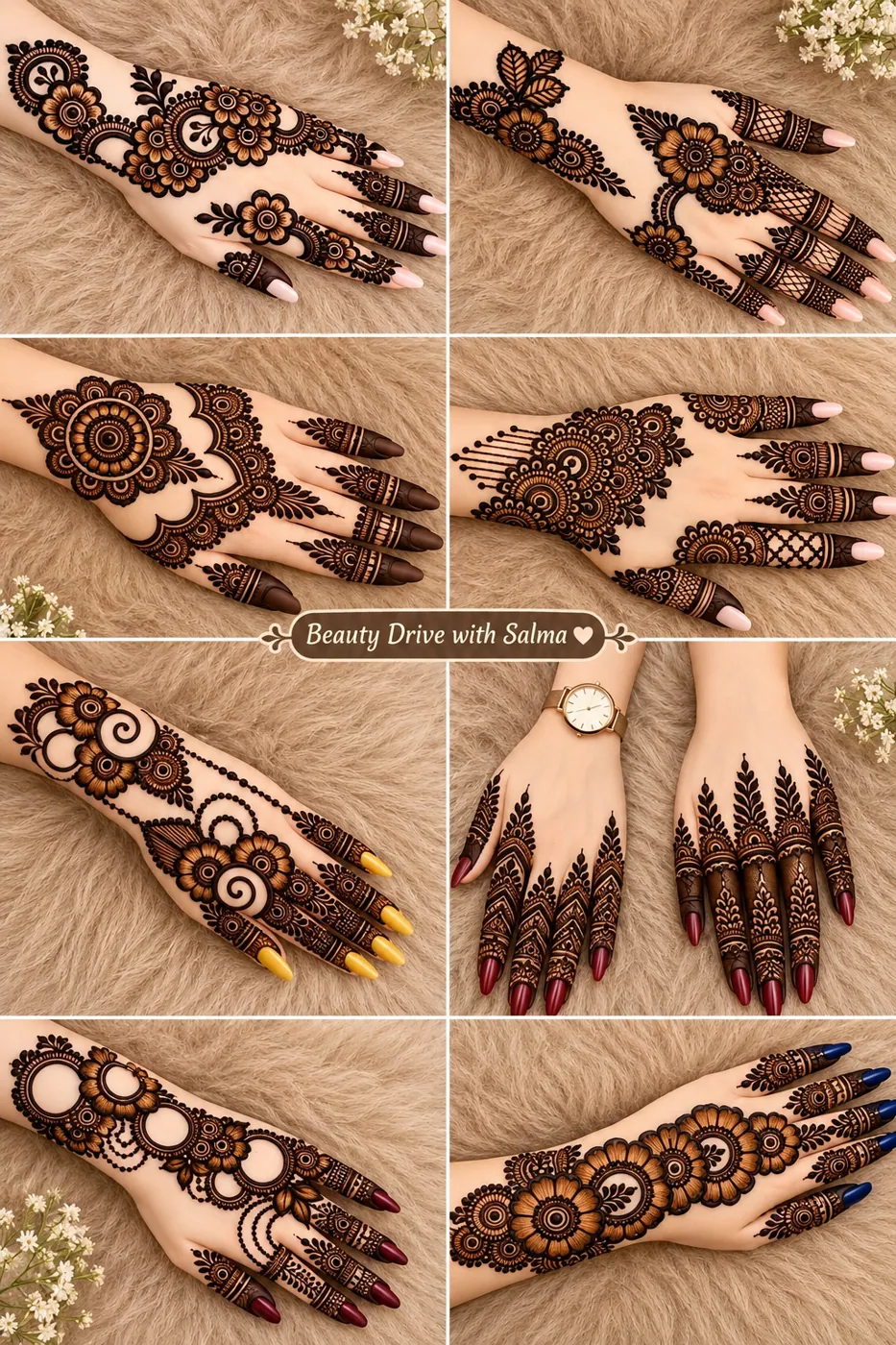 Trendy Simple Mehndi Design #56
