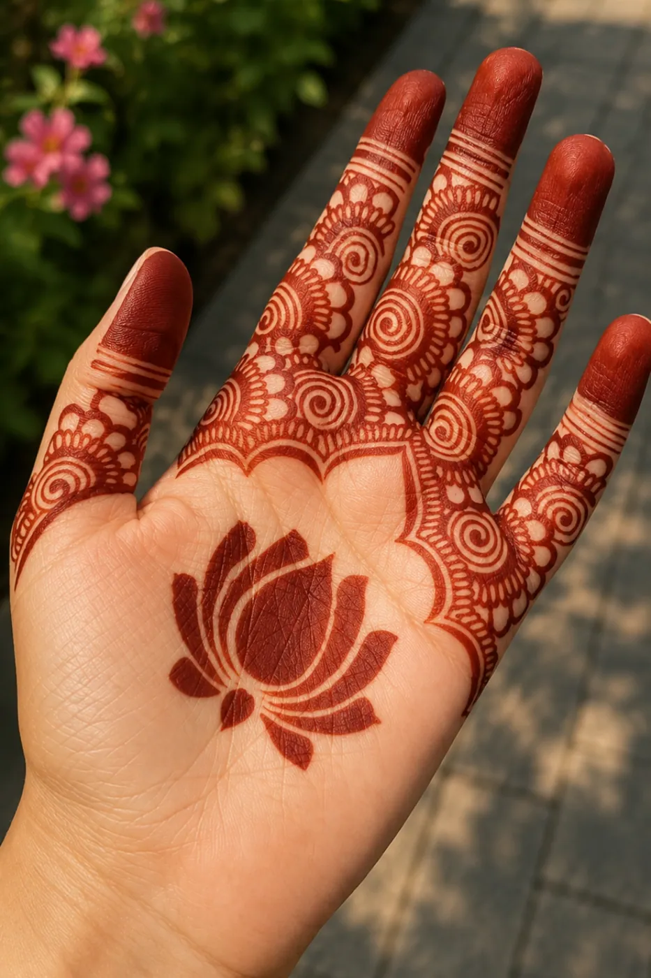 Charming Simple Mehndi Design #59