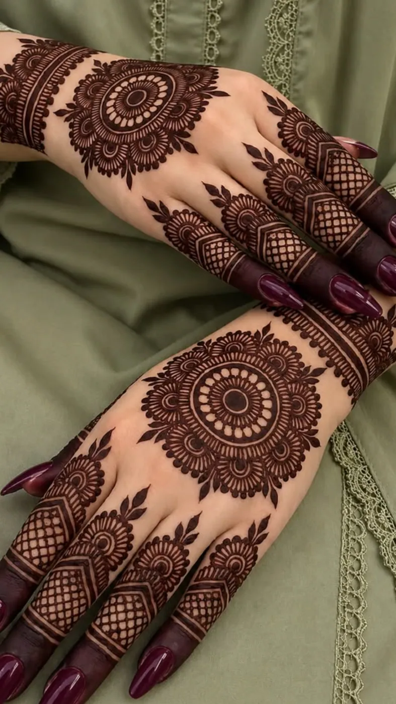 Classic Simple Mehndi Design #62