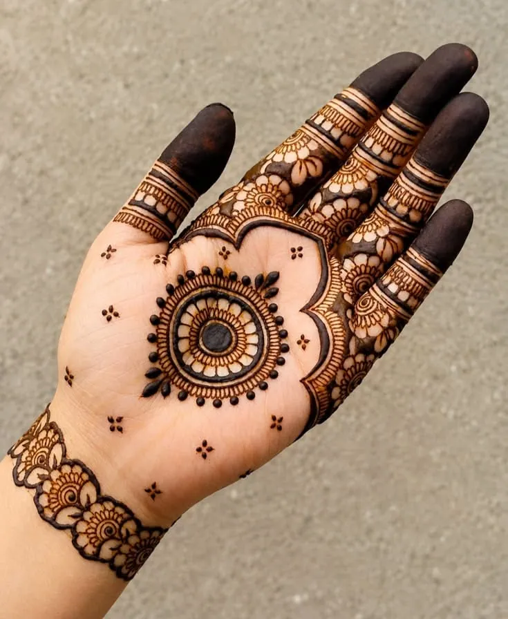 Graceful Simple Mehndi Design #67