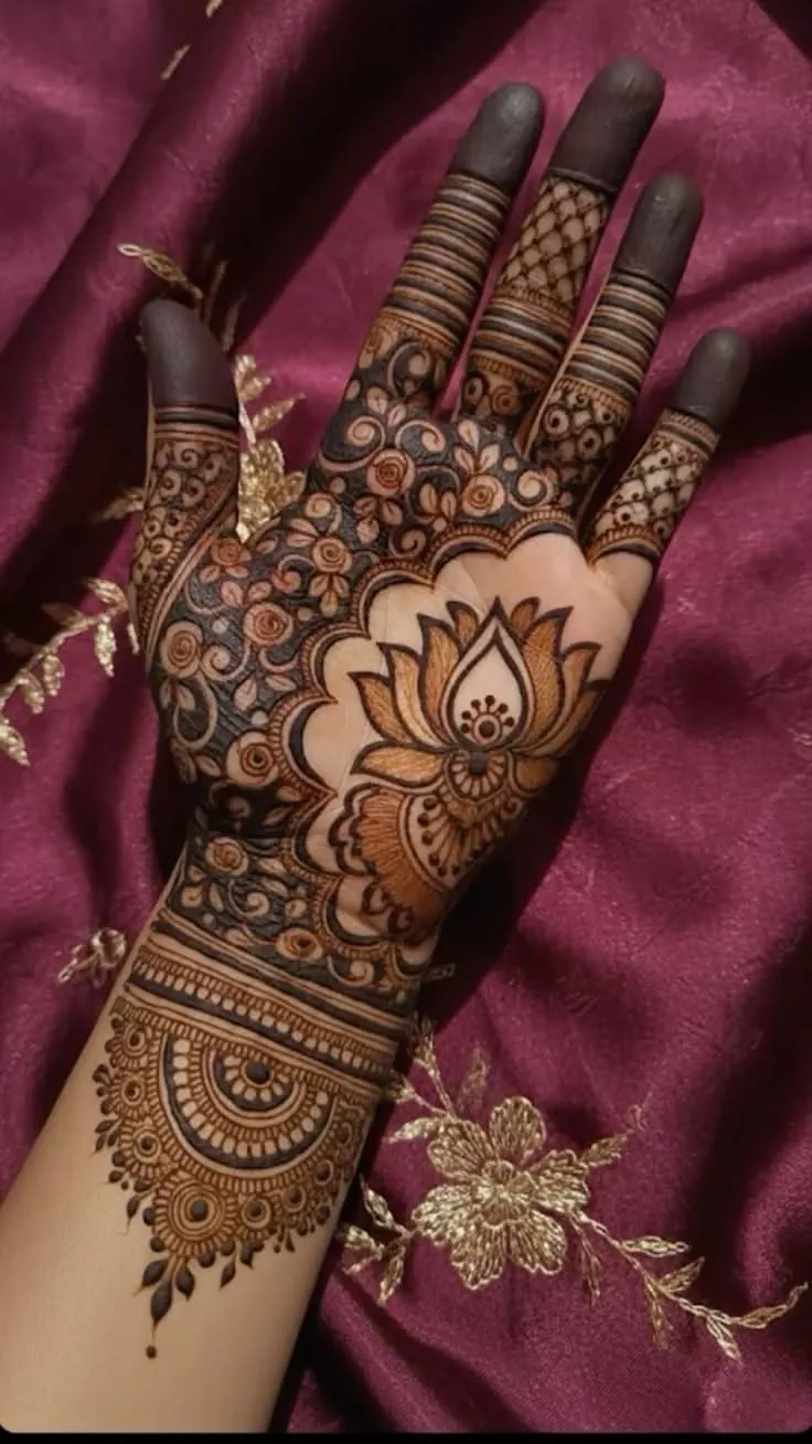 Classic Simple Mehndi Design #72