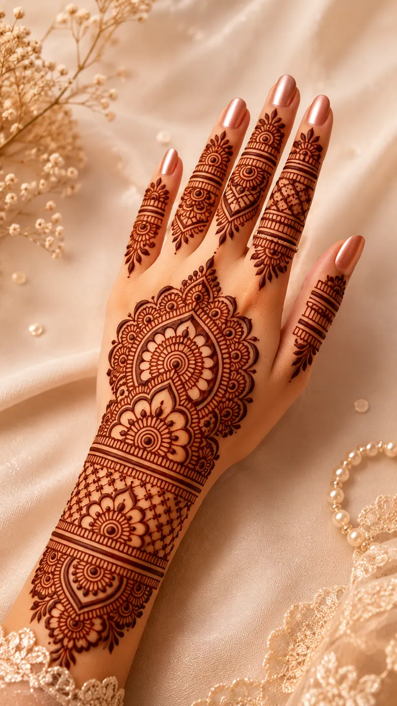 Modern Simple Mehndi Design #81
