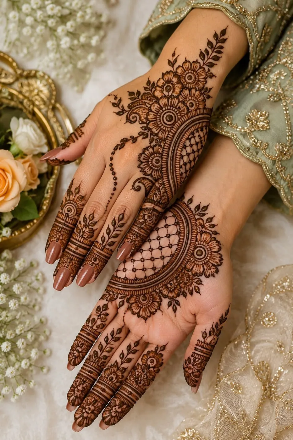Trendy Simple Mehndi Design #86