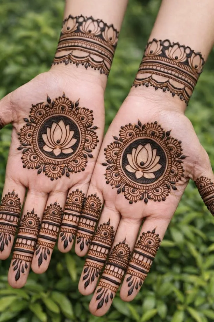 Charming Simple Mehndi Design #9