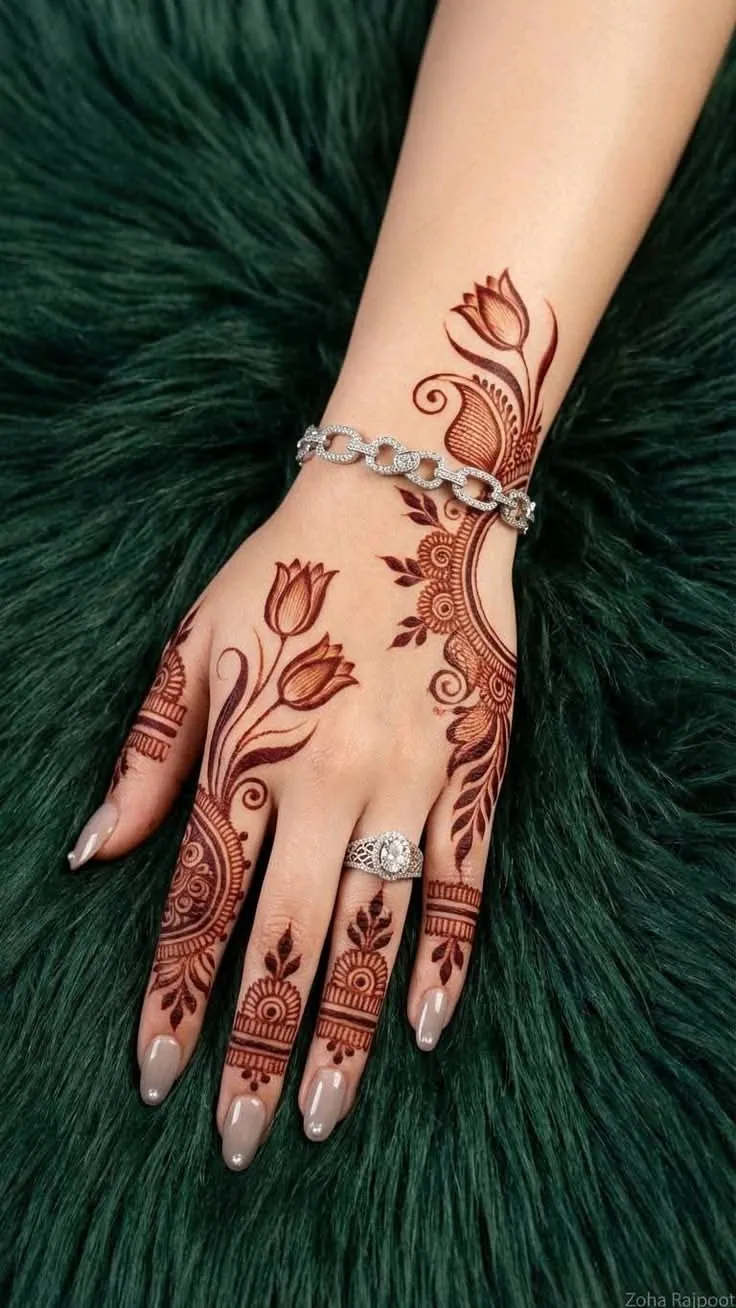 Beautiful Simple Mehndi Design #94