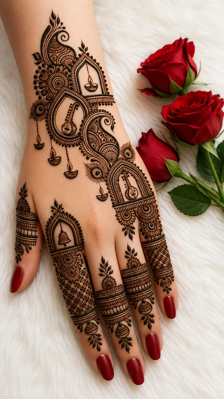 Latest Simple Mehndi Design #95